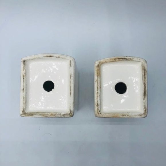 Vintage Square Ceramic S & P Shakers - Picture 2 of 8